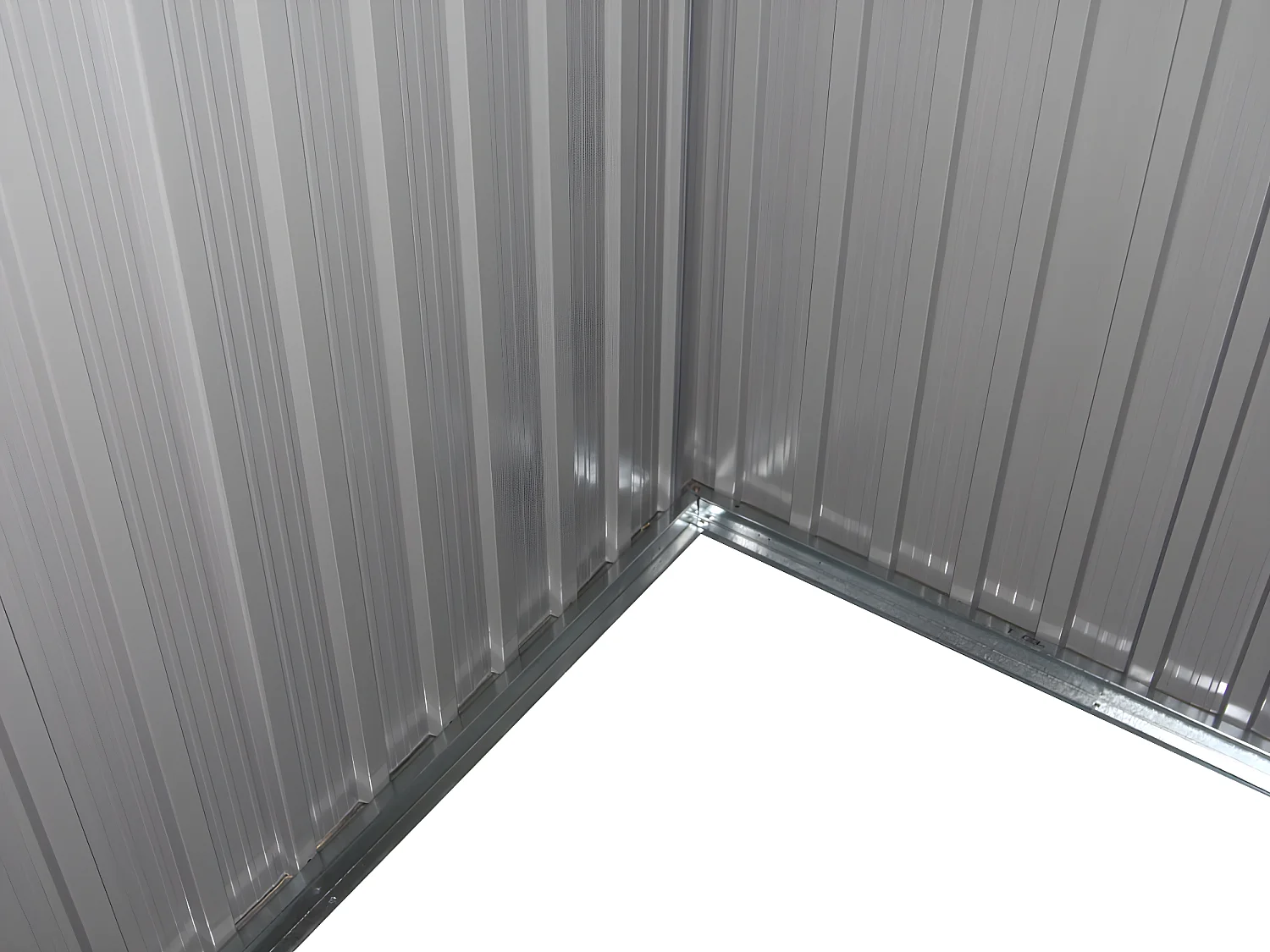 Tuinhuisje metaal plat dak "Texas" - 6,29 m² - Grijs