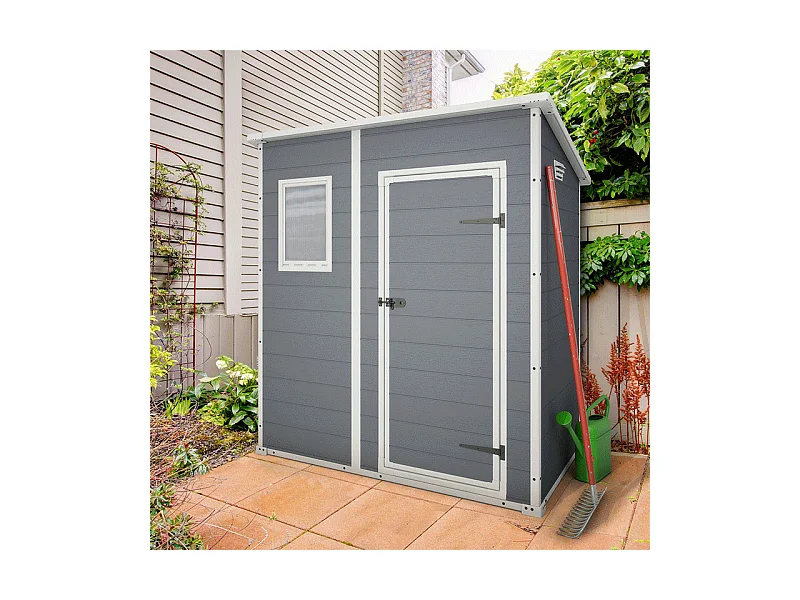 Abri jardin résine "Premium 64SP" - 2m² - 183 x 113 x 201 cm - Monopente