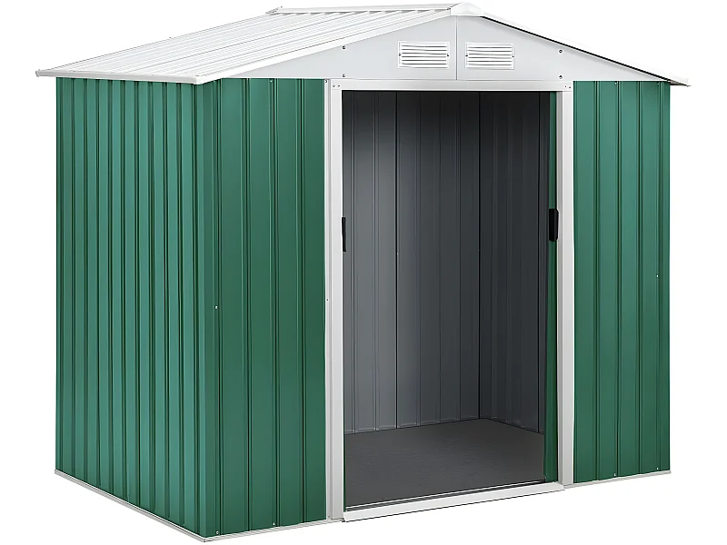 Abri de jardin métal "Rosas" - 2,71 M² - Vert