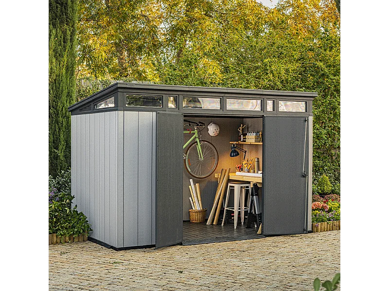 Casetta da giardino in resina monopendenza ARTISAN BROSSIUM® 117 - 8 m²