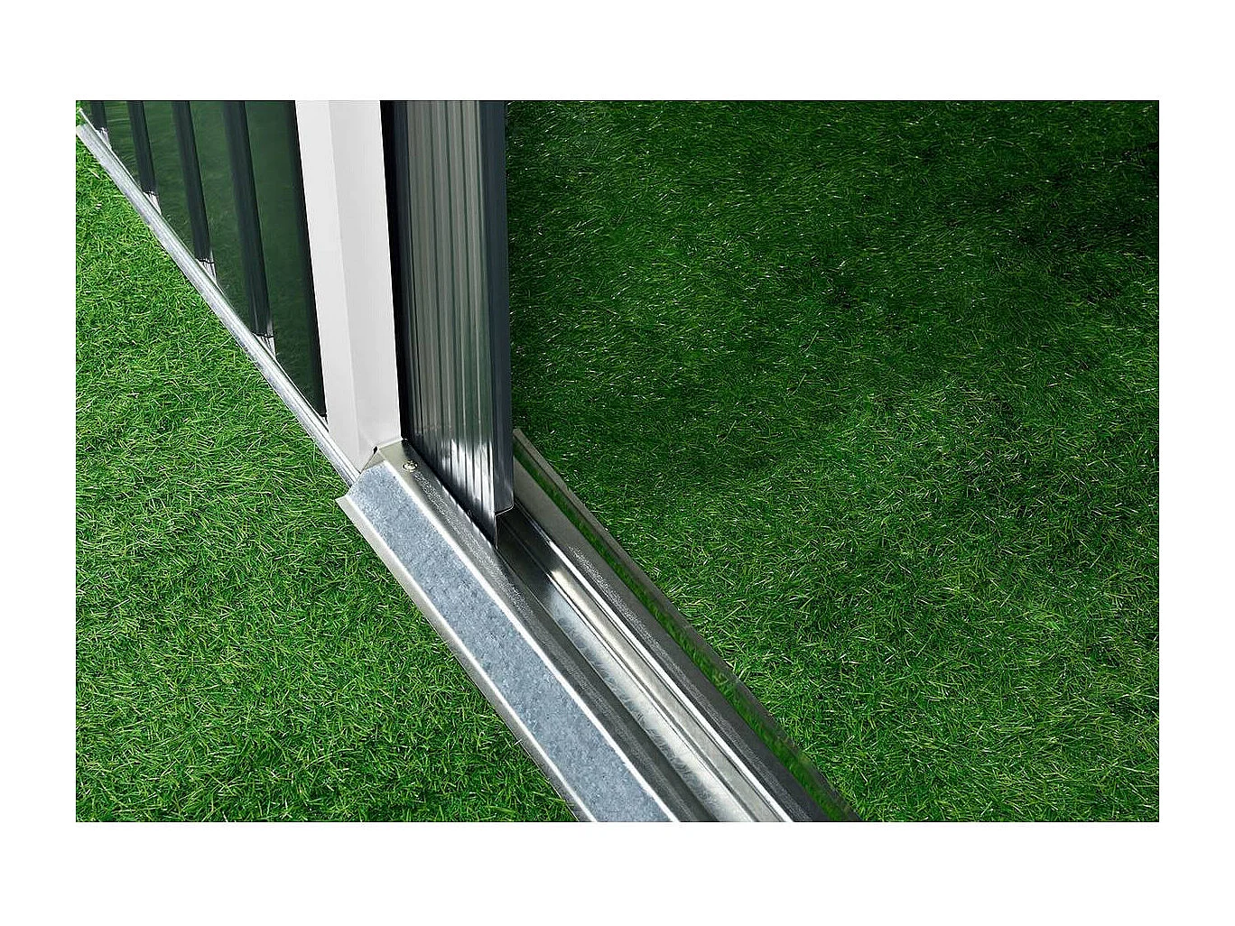 Abri de jardin métal "Rosas" - 10,85 m² - Vert