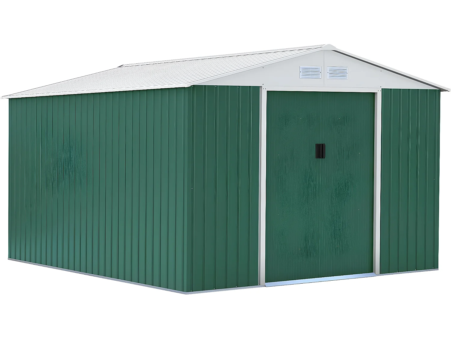 Abri de jardin métal "Rosas" - 10,85 m² - Vert