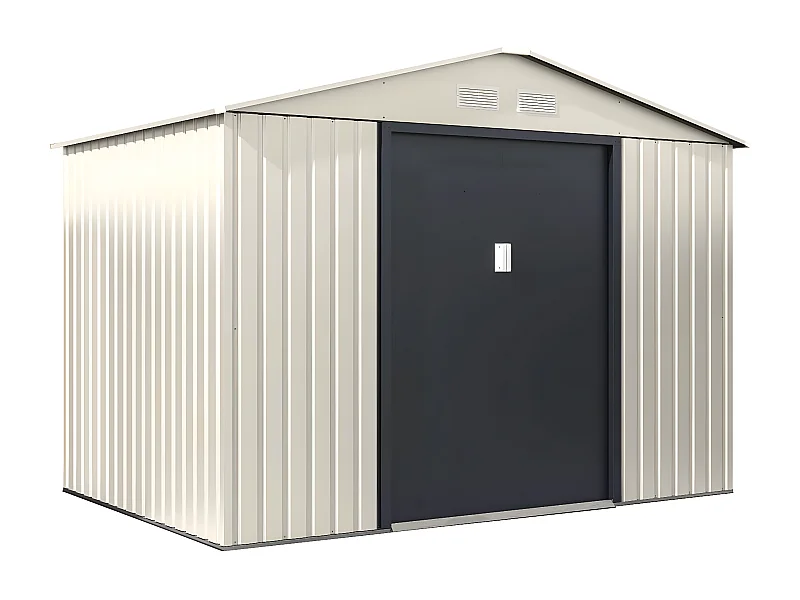 Gerätehaus aus Metall "Nebraska" - 5,29 m2 (4,83 m2 Bodenfläche) - Beige