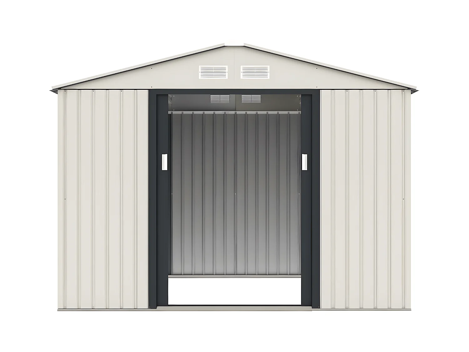 Gerätehaus aus Metall "Nebraska" - 5,29 m2 (4,83 m2 Bodenfläche) - Beige