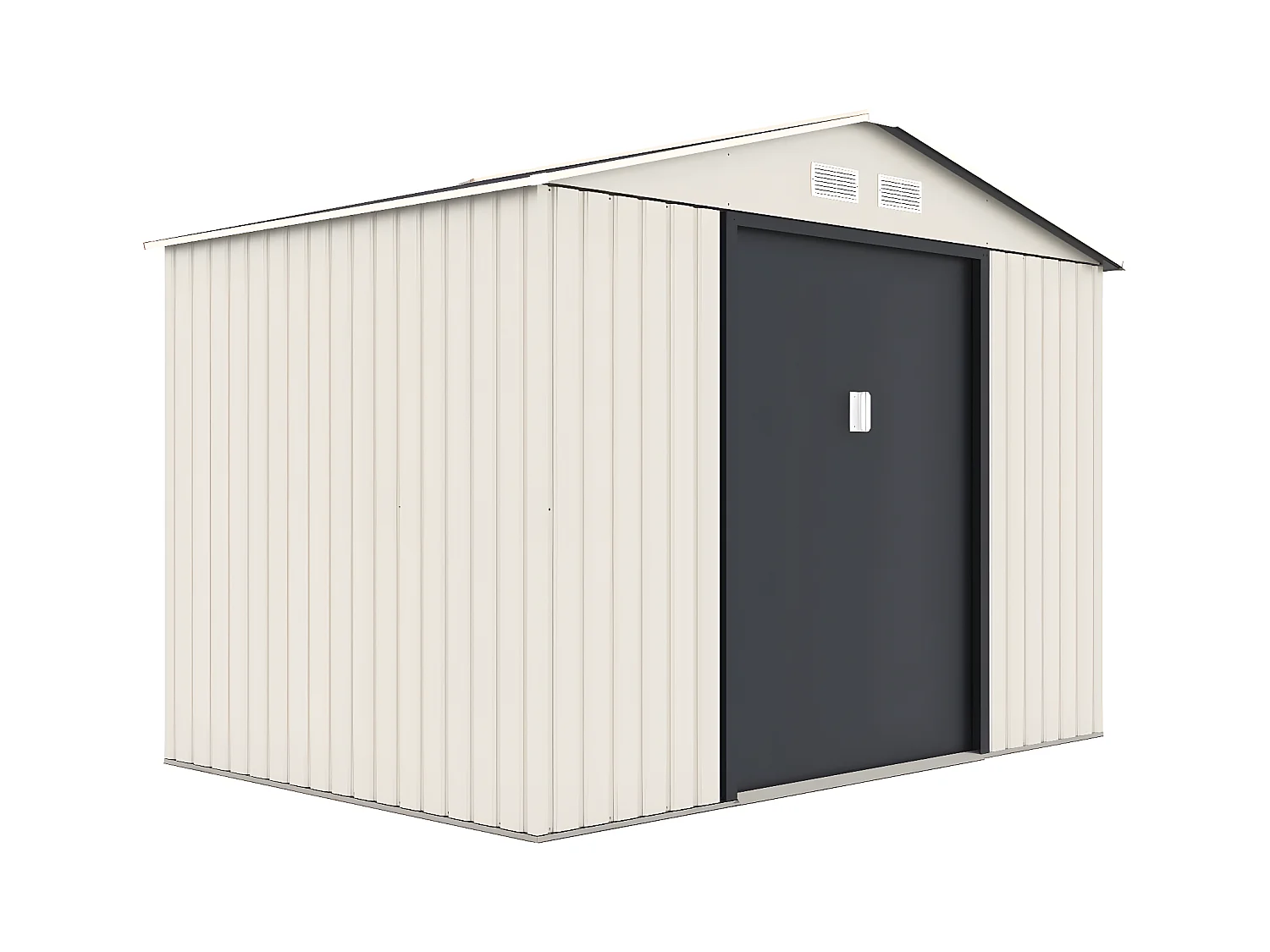 Gerätehaus aus Metall "Nebraska" - 5,29 m2 (4,83 m2 Bodenfläche) - Beige