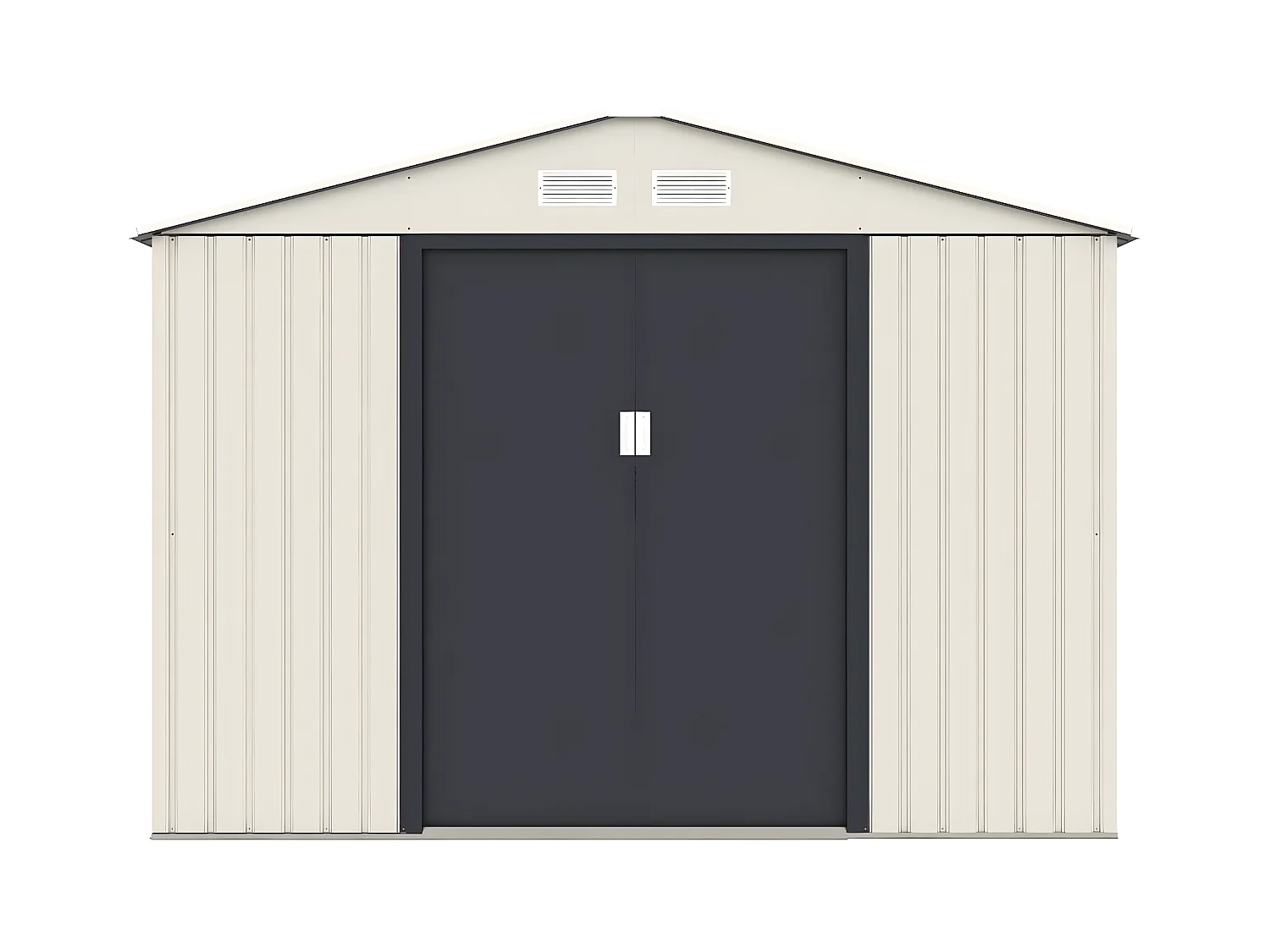 Gerätehaus aus Metall "Nebraska" - 5,29 m2 (4,83 m2 Bodenfläche) - Beige