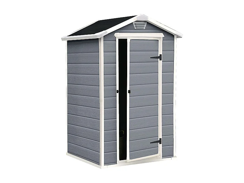 Capanno da Giardino in Resina Premium 43 - 1,20m² - Grigio Impermeabile ed Estetico