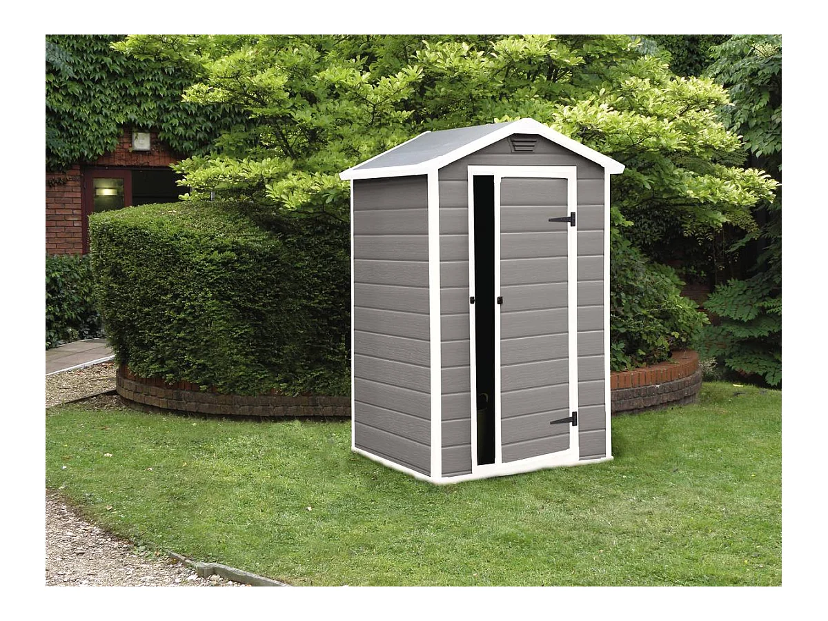 Premium 43 Kunststof Tuinhuis - 1,20m² - Waterdicht en Esthetisch Grijs