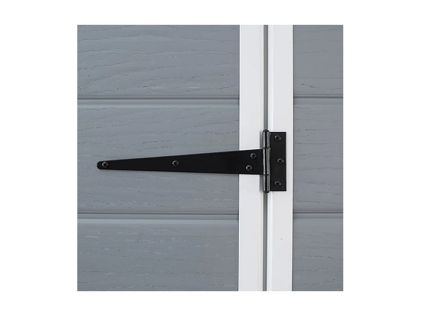 Premium 43 Kunststof Tuinhuis - 1,20m² - Waterdicht en Esthetisch Grijs