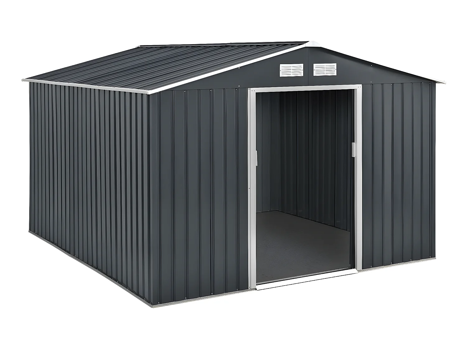 Metalen tuinhuis "Vegas" - 7,06 m² met dubbele schuifdeur en optimale ventilatie