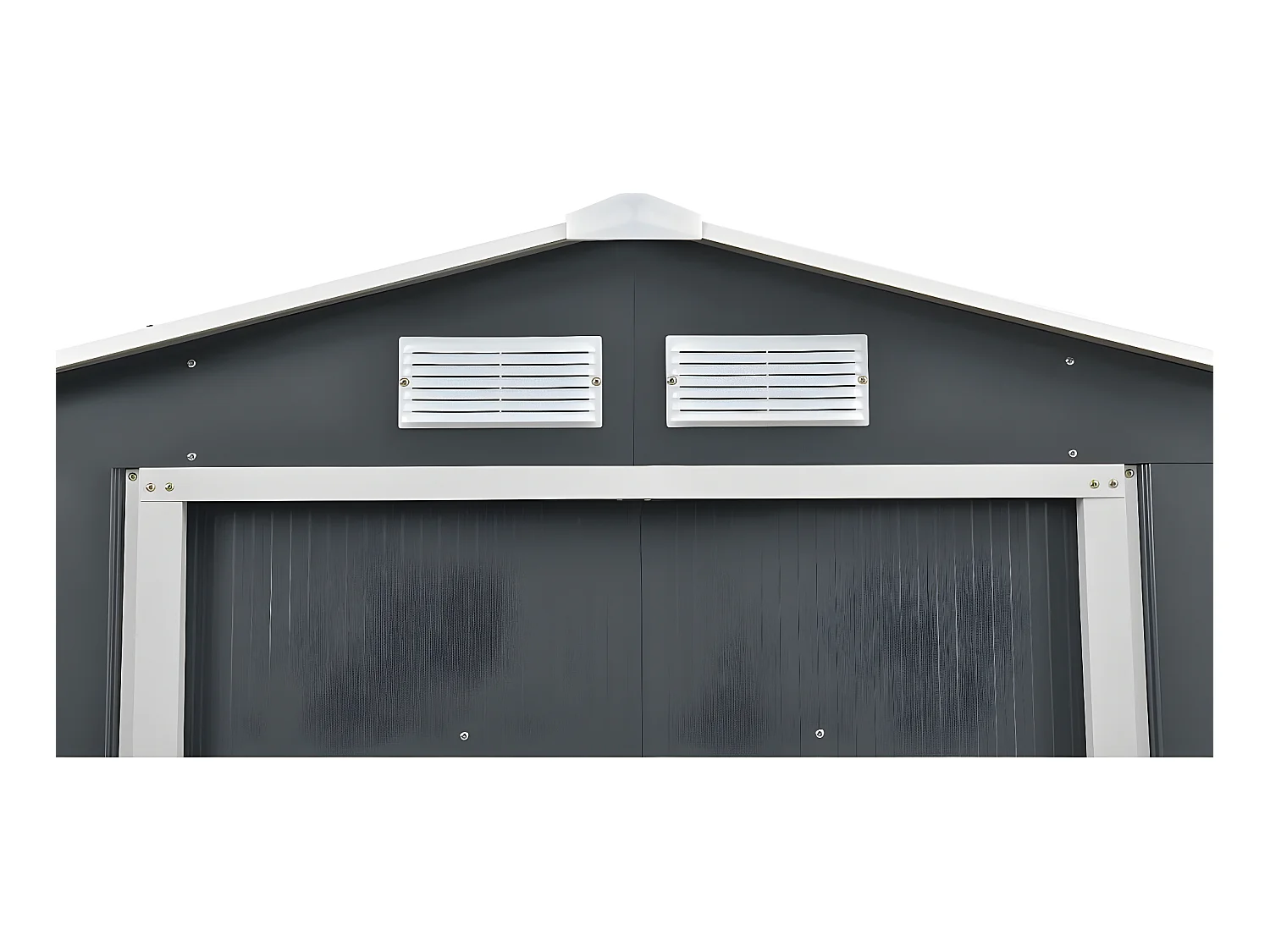 Metalen tuinhuis "Vegas" - 7,06 m² met dubbele schuifdeur en optimale ventilatie