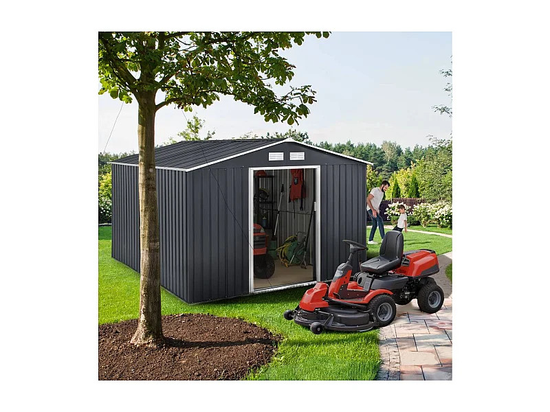 Abri de jardin métal "Vegas" - 7,06 m² - Gris