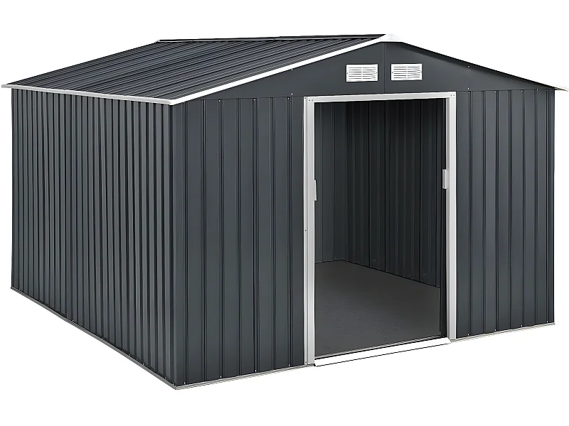 Abri de jardin métal "Vegas" - 7,06 m² - Gris