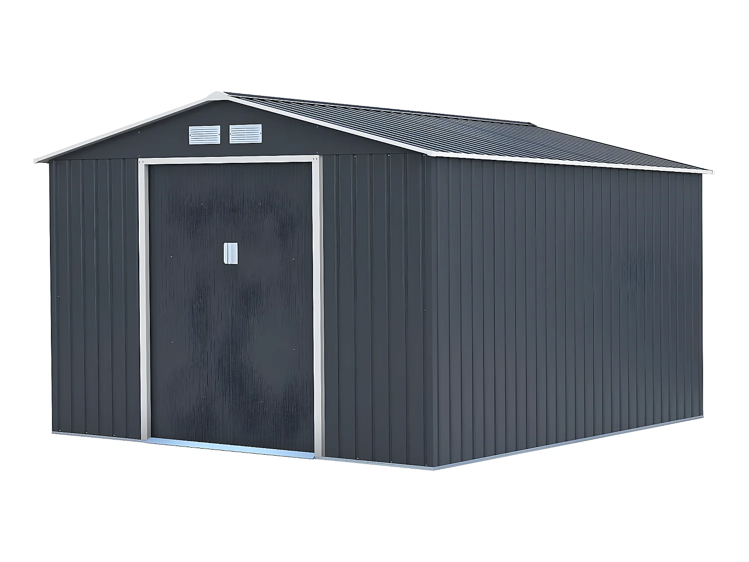 Abri de jardin métal "Vegas" - 8,83 m² - Gris
