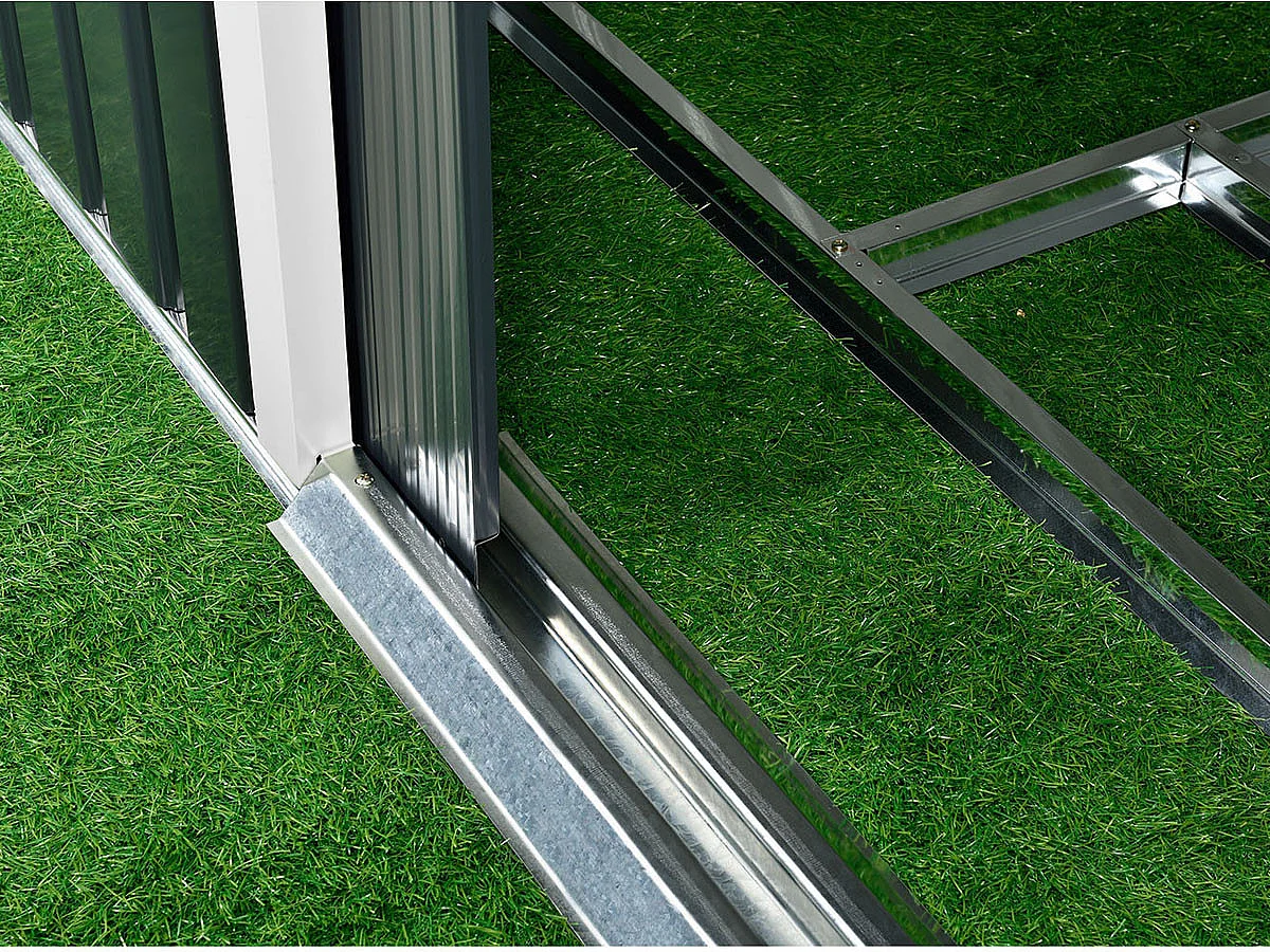 Abri de jardin métal "Vegas" - 8,83 m² - Gris