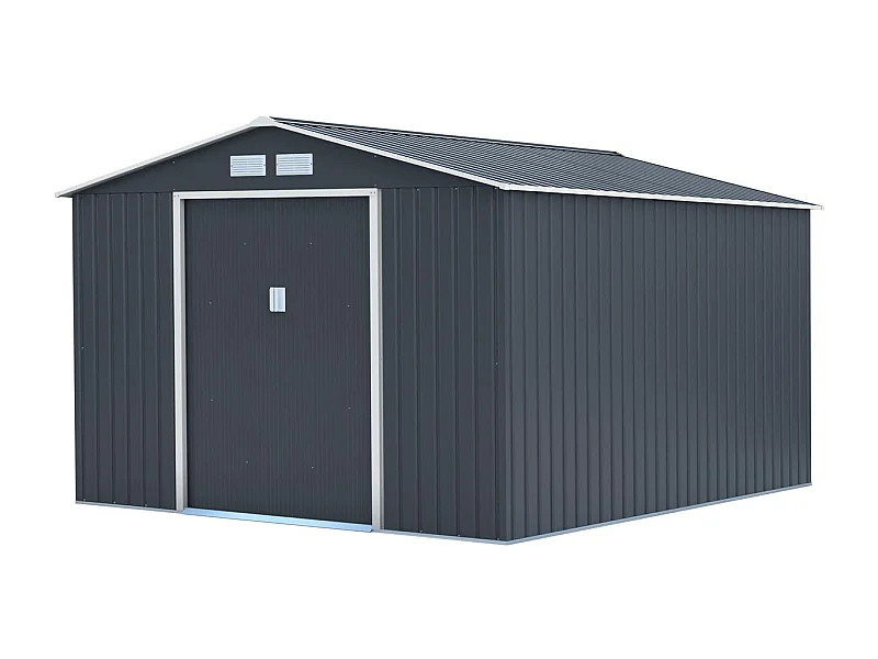 Abri de jardin métal "Vegas" - 8,83 m² - Gris