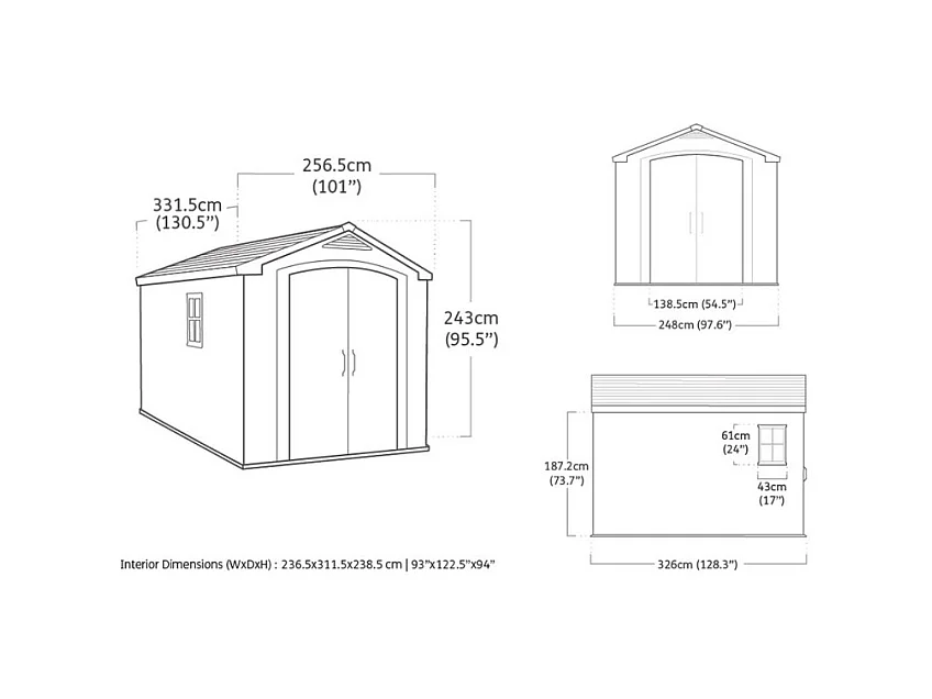 Casetta in resina - FACTOR SYDNEY 811 - 8,5 m²