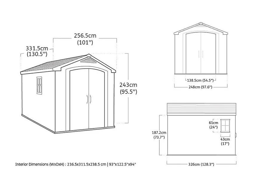 Casetta in resina - FACTOR SYDNEY 811 - 8,5 m²