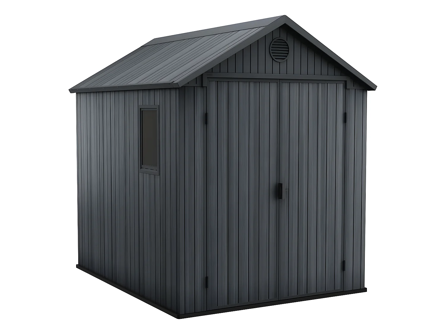 Tuinhuis van hars Darwin 68 - 4,1m² - Antracietgrijs met geïntegreerde vloer