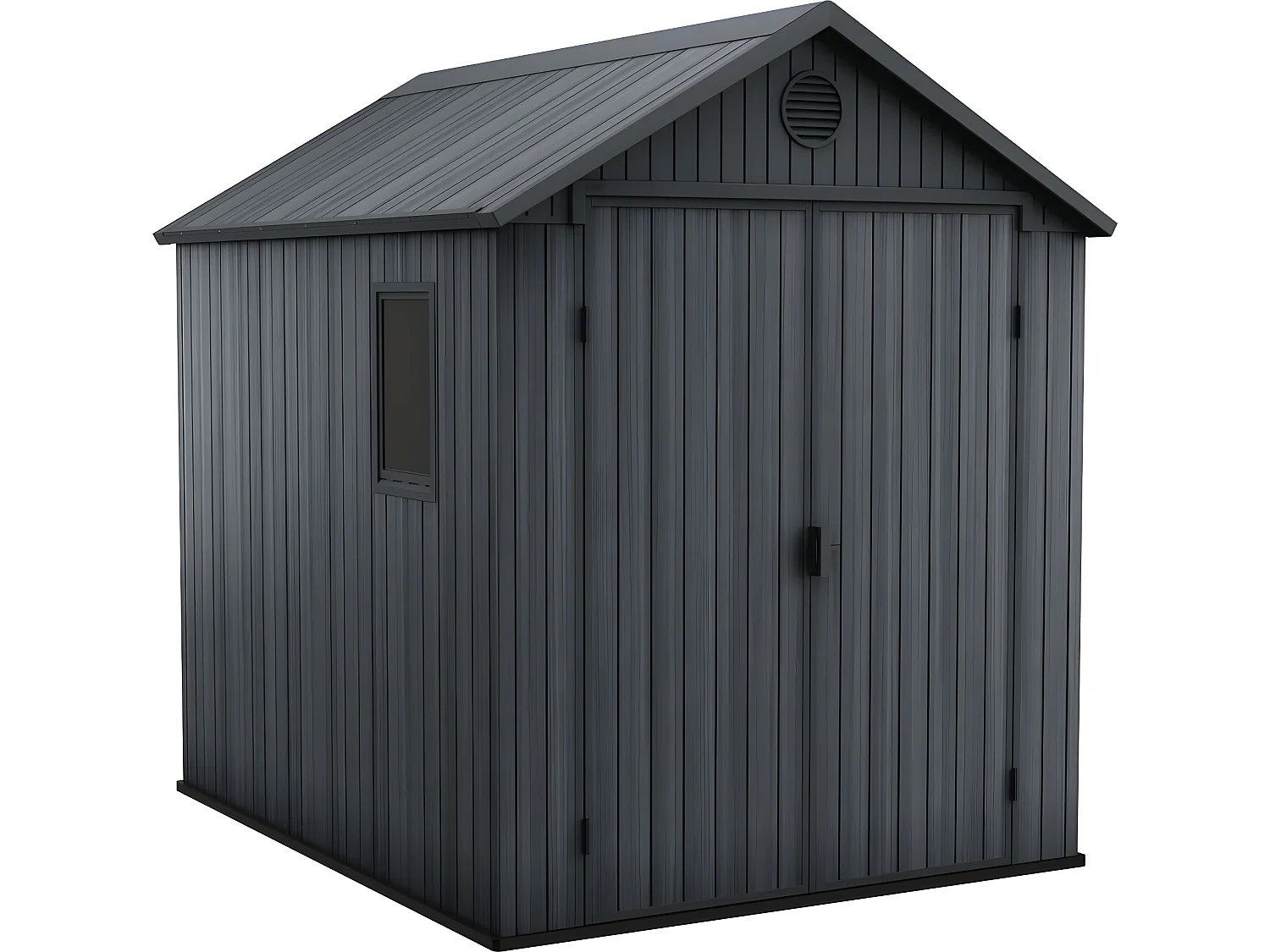 Tuinhuis van hars Darwin 68 - 4,1m² - Antracietgrijs met geïntegreerde vloer