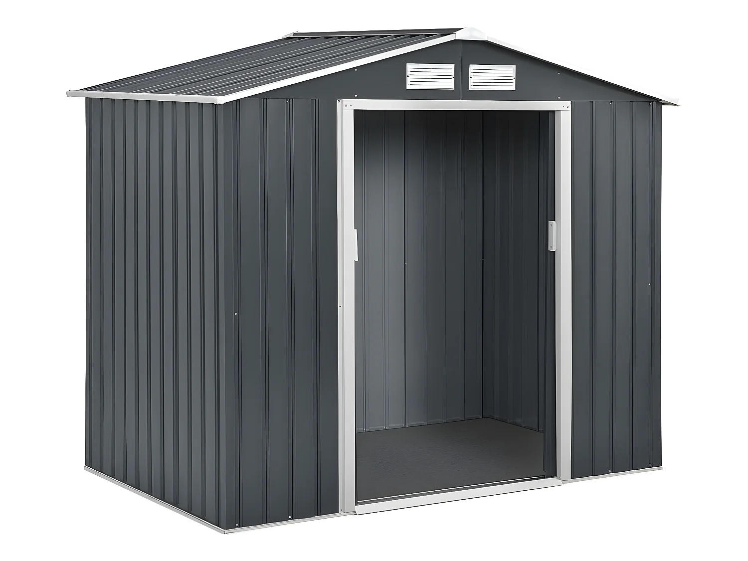 Abri de jardin métal "Vegas" - 2,7 m² - Gris