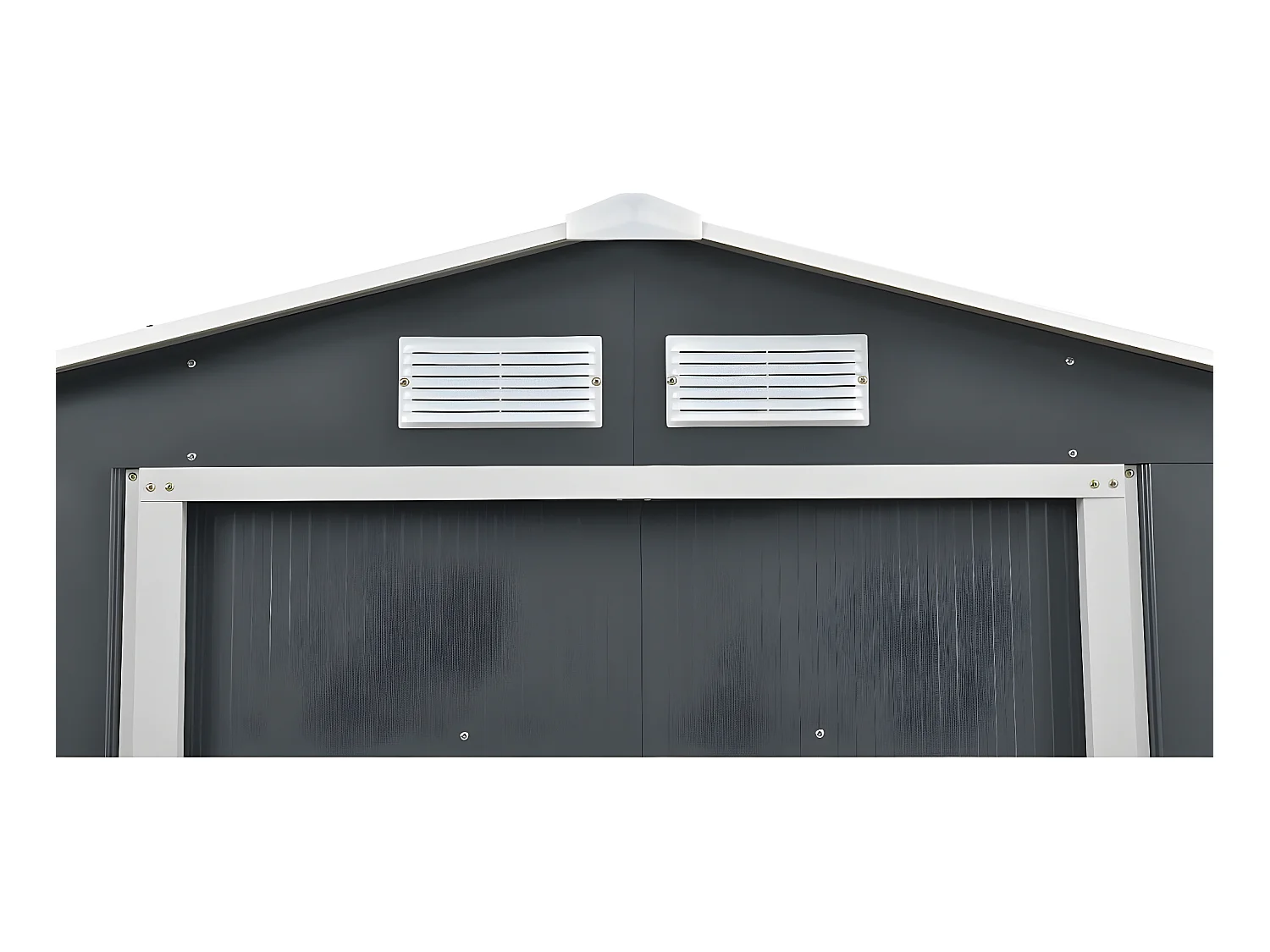 Abri de jardin métal "Vegas" - 2,7 m² - Gris