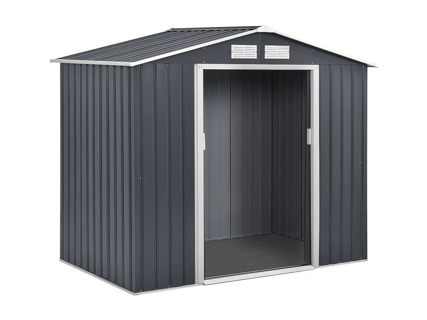 Abri de jardin métal "Vegas" - 2,7 m² - Gris