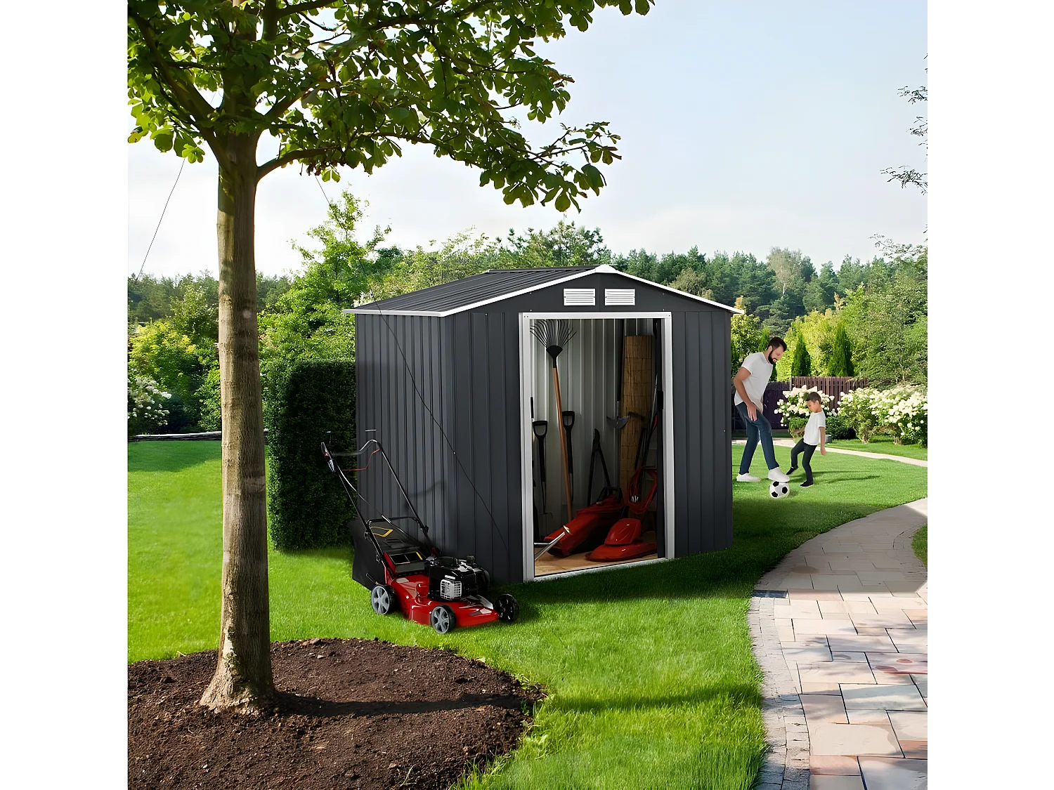 Szopa ogrodowa metalowa "Vegas" -  2,7 m²