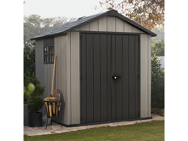 Casetta in resina OAKLAND BROSSIUM® 757 - 5m² - Grigio