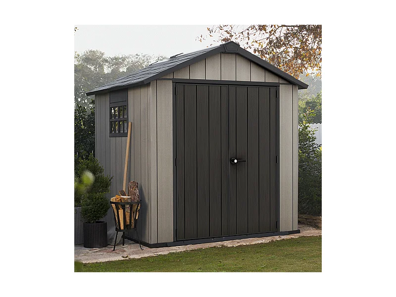 Casetta in resina OAKLAND BROSSIUM® 757 - 5m² - Grigio