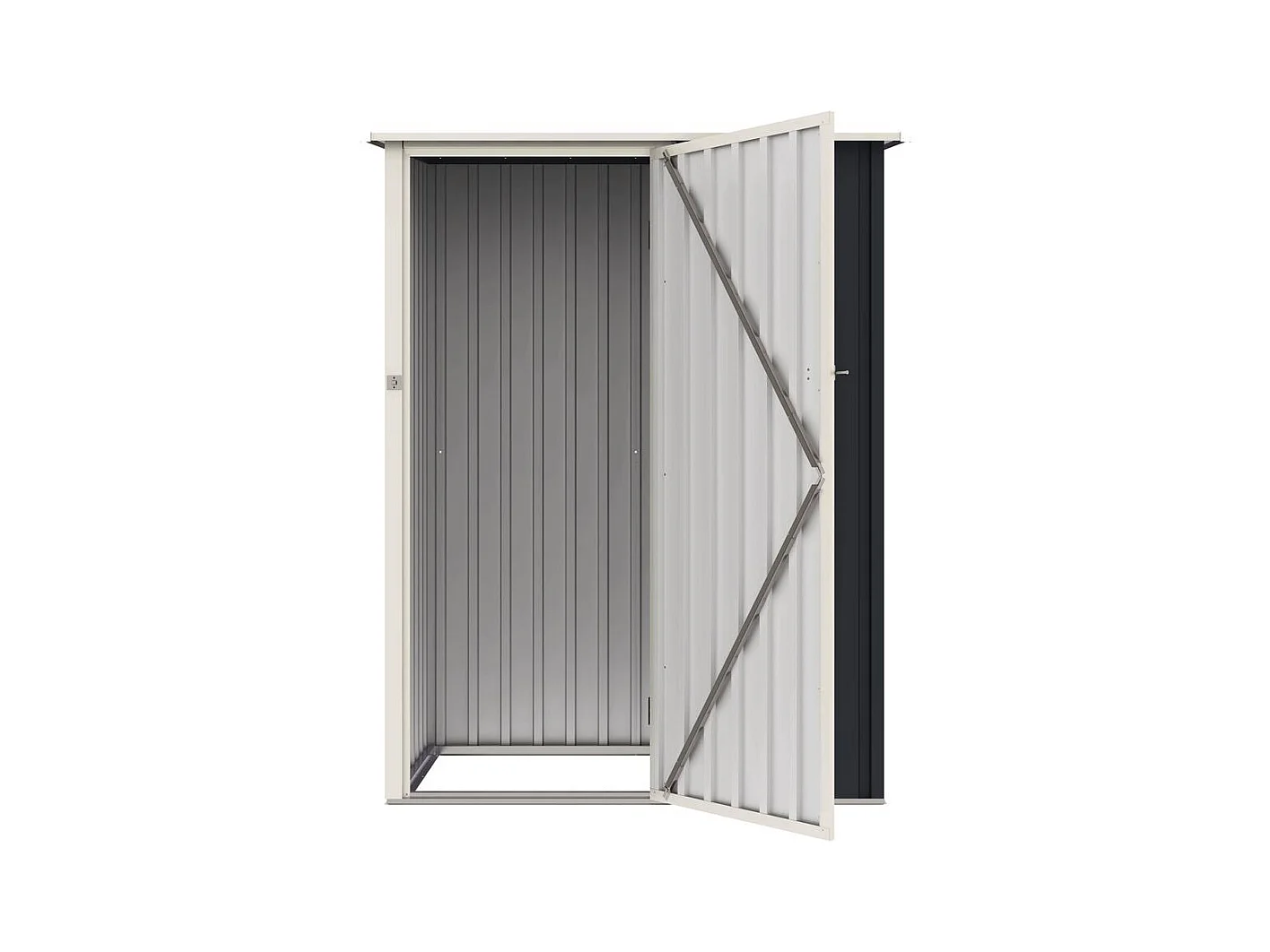 Gerätehaus aus Metall "Vega II"- 1,35 m² -Grau