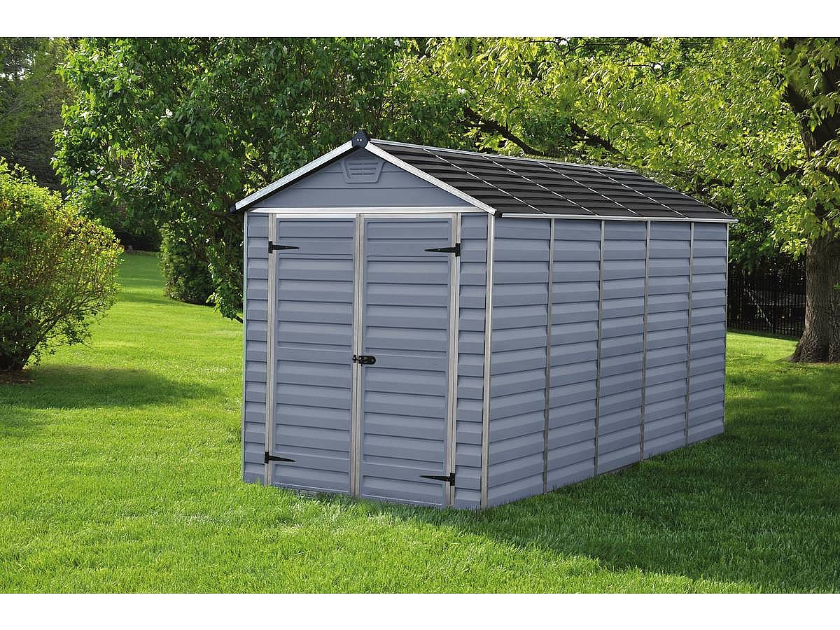 Abri de jardin polycarbonate "Skylight" - 7 m² - Gris