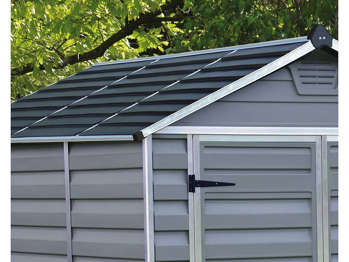 Abri de jardin polycarbonate "Skylight" - 7 m² - Gris