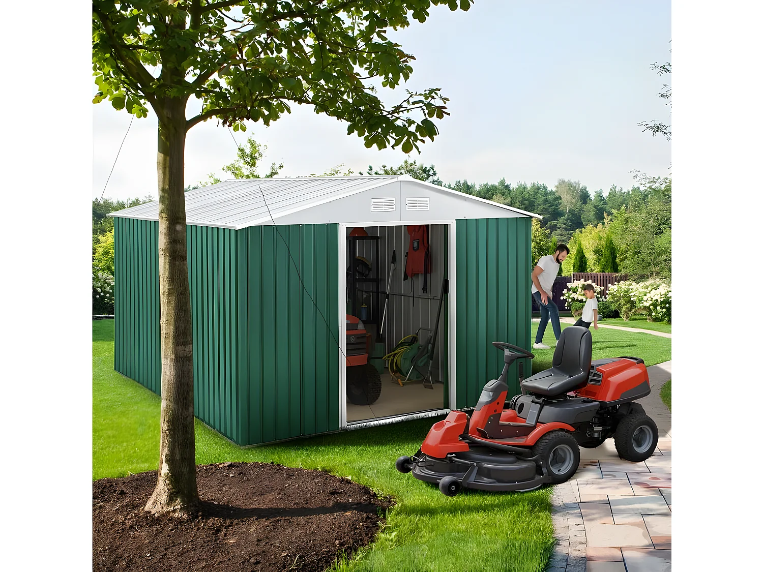 Szopa ogrodowa metalowa "Rosas"  - 7,06 m2