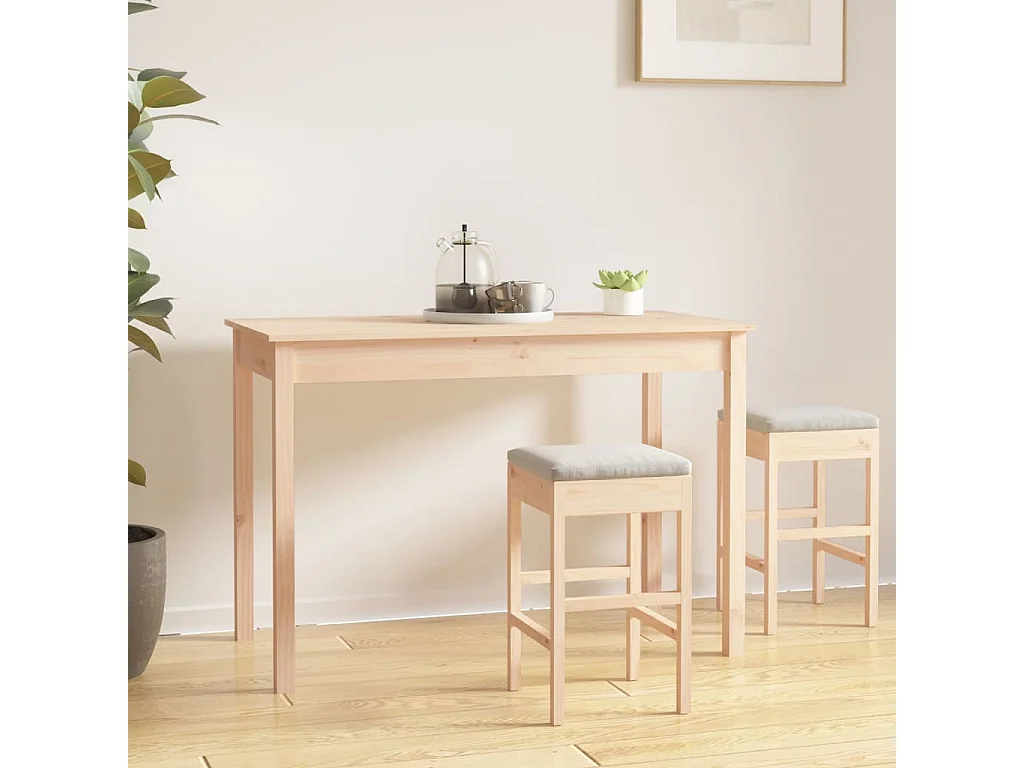 Table à manger 110x55x75 cm Bois massif de pin