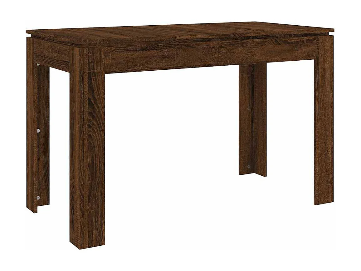 Table à dîner Chêne marron 120x60x76 cm bois d'ingénierie
