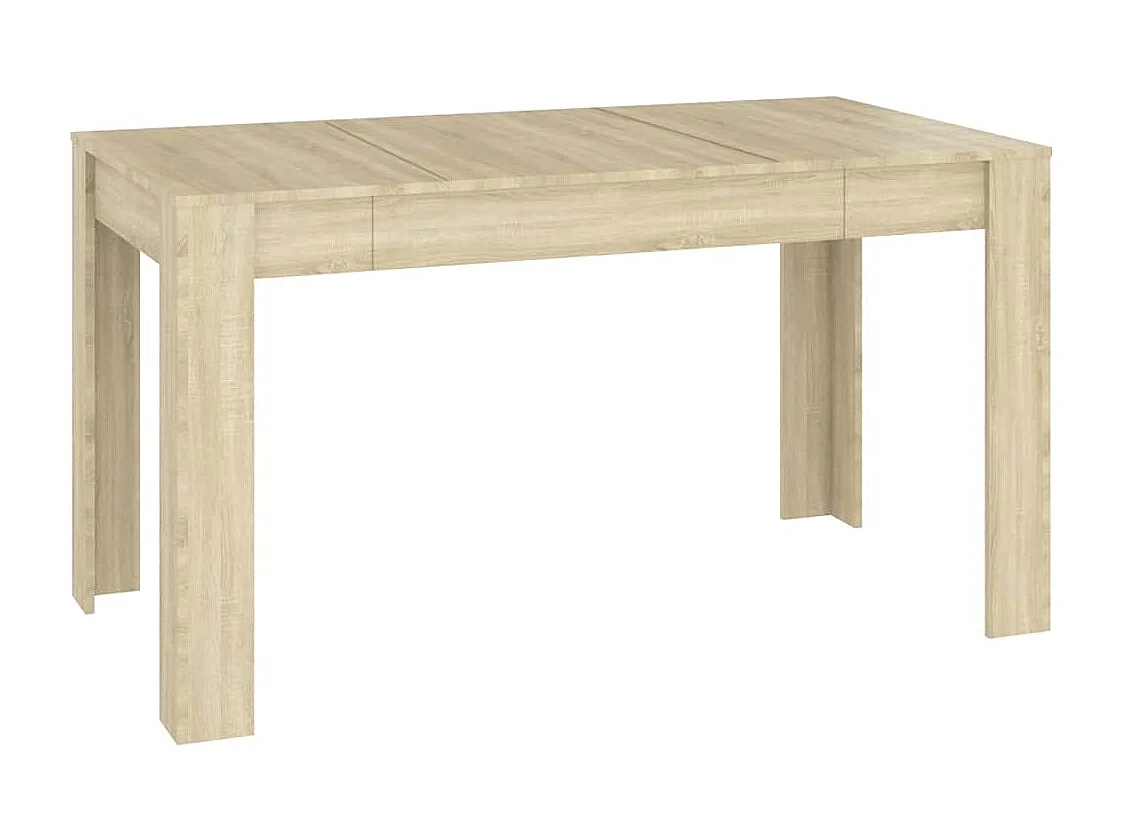 Table à manger Chêne  140x74,5x76 cm Bois d'ingénierie