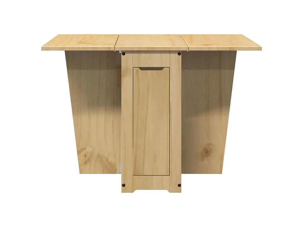 Table à manger papillon pliante Corona cire marron bois de pin