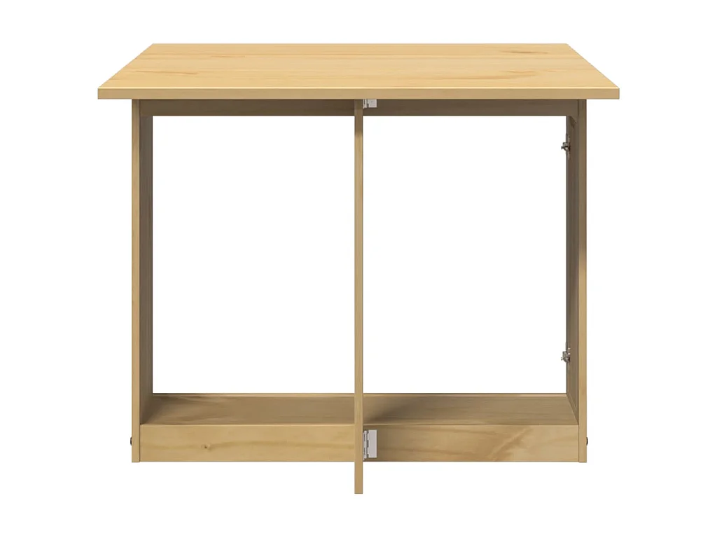 Table à manger papillon pliante Corona cire marron bois de pin