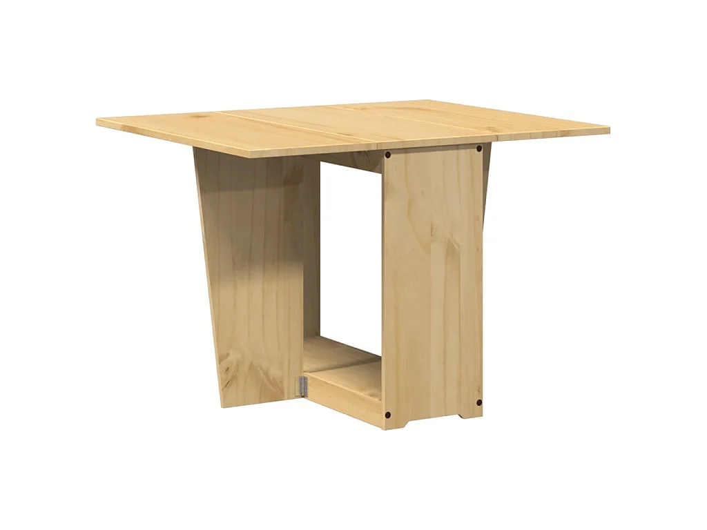Table à manger papillon pliante Corona cire marron bois de pin