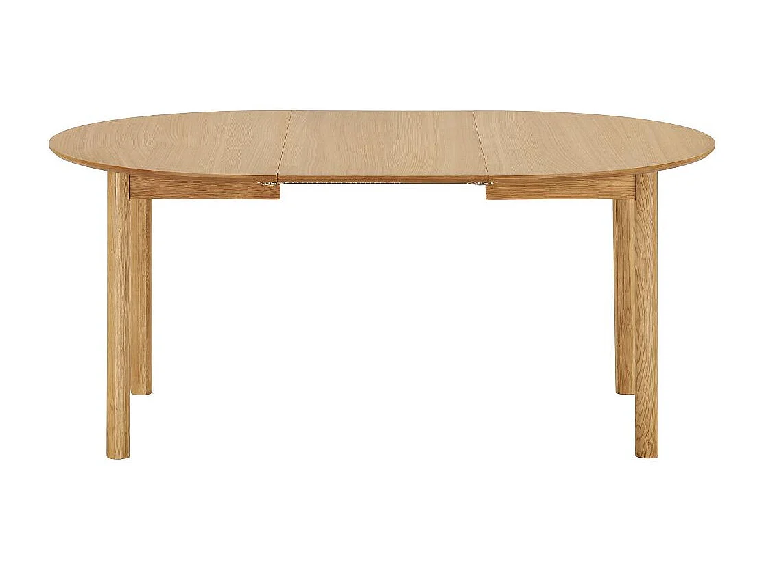 Jona table de salle à manger 120, 170, 220 cm incl. 2 rallonges placage chêne.