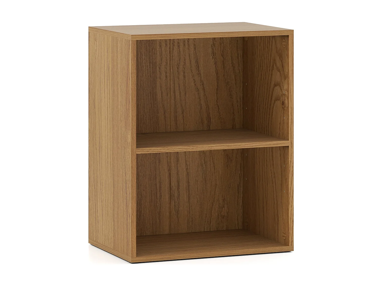 Libreria a 2 livelli scaffale aperto in legno naturale 42 x 29,5 x 53,5 cm