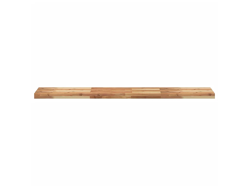 Estante flotante con acabado al aceite de madera maciza de acacia 160 × 30 × 4 cm