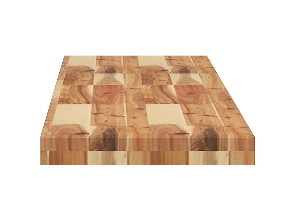 Estante flotante con acabado al aceite de madera maciza de acacia 160 × 30 × 4 cm