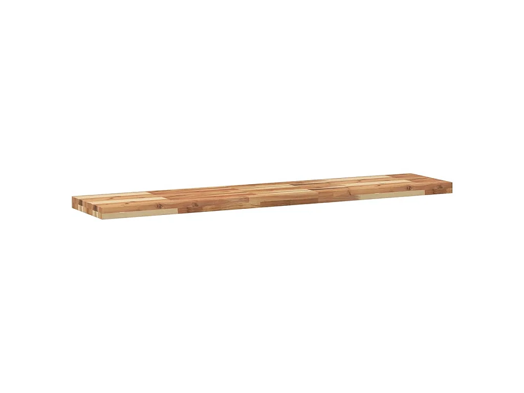 Estante flotante con acabado al aceite de madera maciza de acacia 160 × 30 × 4 cm
