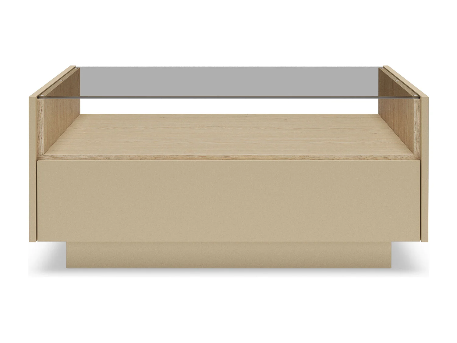 Salontafel, cacao + cremona eikenhout, 96 x 43,4 x 67,2 cm