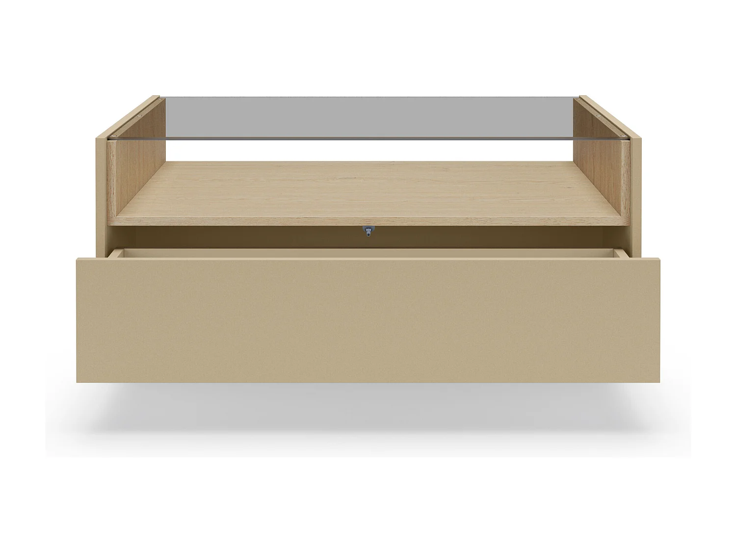 Salontafel, cacao + cremona eikenhout, 96 x 43,4 x 67,2 cm