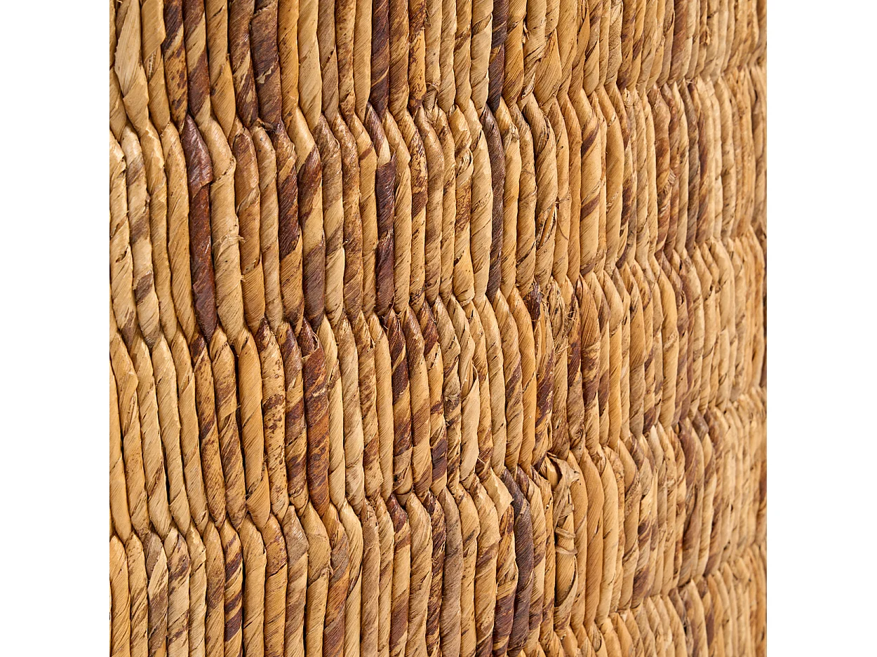 Mesa De Centro Redonda Magani De Abaca - Natural