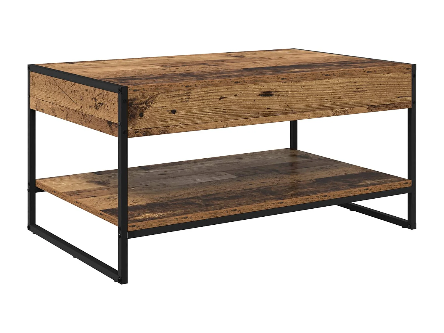 Table basse Bois Ancien 80 x 50 x 40 cm Bois d'ingénierie