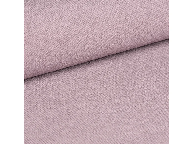 Lit continental COMOZA, 160x200 cm, Tissu pelucheux, Rose